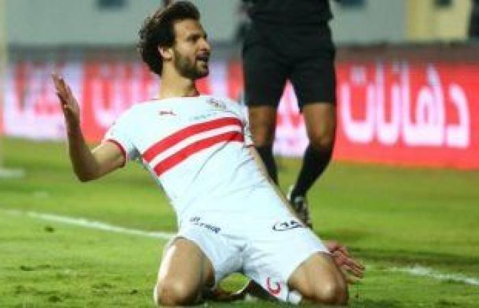 محمود علاء فى الزمالك لإقناع النادى بإعارته إلى أهلى جدة