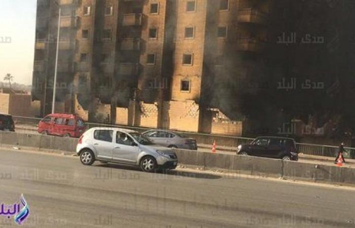 المرور: فتح الطريق الدائري أمام حركة السيارات بمحيط عقار فيصل المحترق.. صور