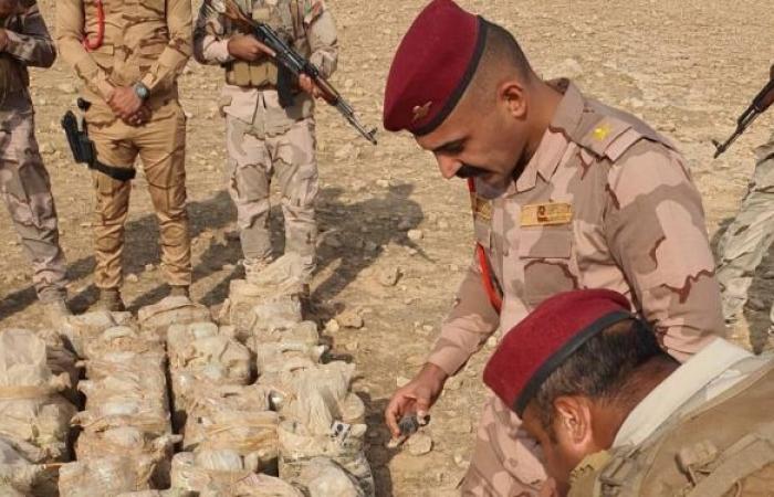 القوات العراقية تفجر مكانا لعتاد "داعش"... صور