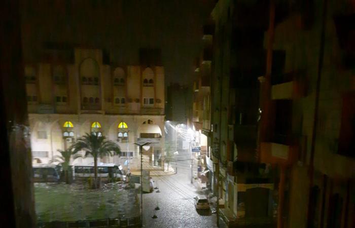 سقوط أمطار ثلجية وبرق ورعد على مدن دمياط.. صور