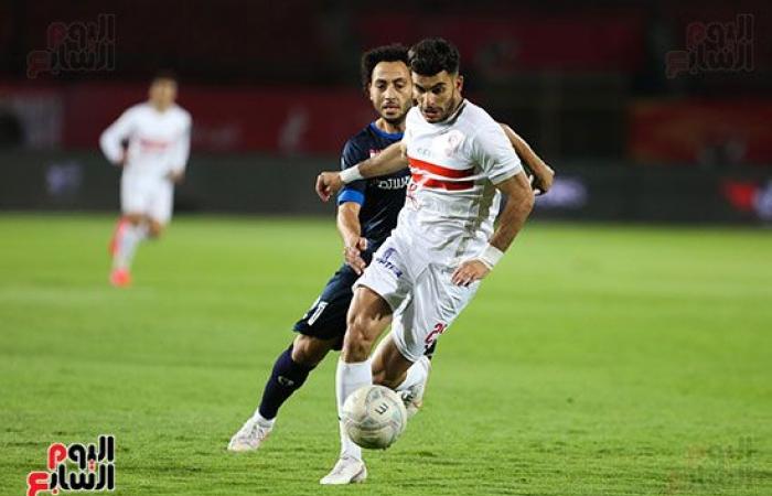 أحداد يضيف الهدف الثانى للزمالك فى شباك الإنتاج فى الدقيقة 40.. فيديو