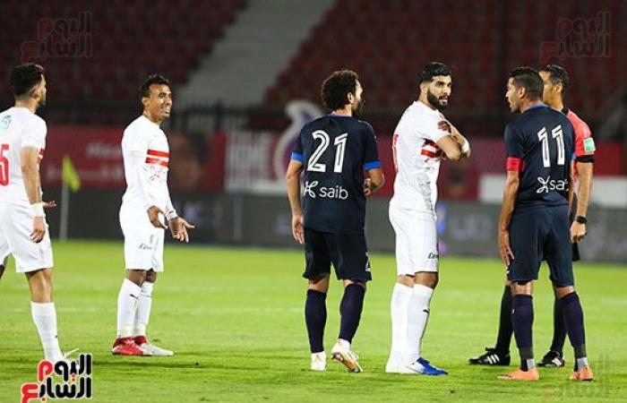 أحداد يضيف الهدف الثانى للزمالك فى شباك الإنتاج فى الدقيقة 40.. فيديو