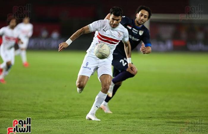 أحداد يضيف الهدف الثانى للزمالك فى شباك الإنتاج فى الدقيقة 40.. فيديو