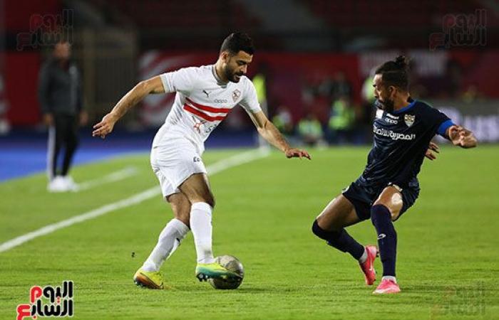 أحداد يضيف الهدف الثانى للزمالك فى شباك الإنتاج فى الدقيقة 40.. فيديو