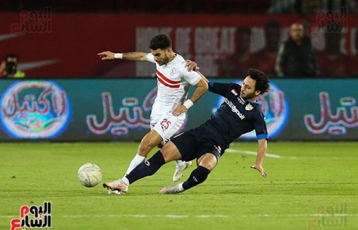 أحداد يضيف الهدف الثانى للزمالك فى شباك الإنتاج فى الدقيقة 40.. فيديو