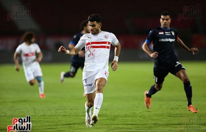 أحداد يضيف الهدف الثانى للزمالك فى شباك الإنتاج فى الدقيقة 40.. فيديو