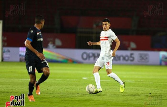 أحداد يضيف الهدف الثانى للزمالك فى شباك الإنتاج فى الدقيقة 40.. فيديو