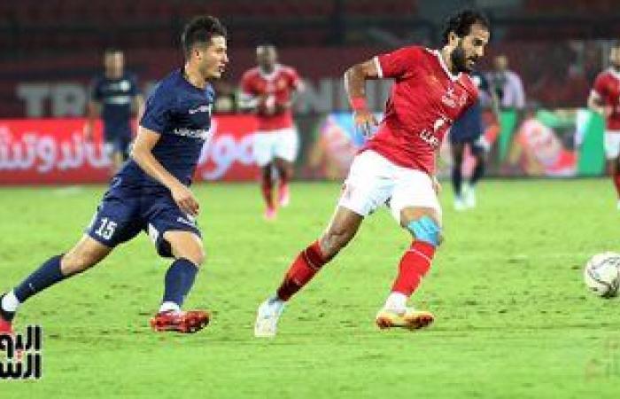 انطلاق مباراة الاهلي وإنبي في الدوري المصري باستاد بتروسبورت