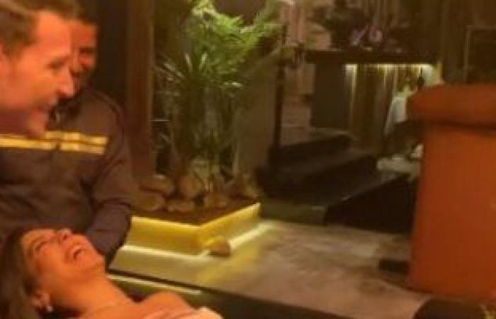 مايان السيد ومحمود حجازي في فيديو طريف بكواليس مشهد وفاة "نور" بـ"حرب أهلية"