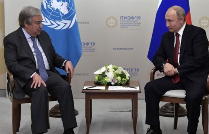 بوتين وجوتيريش يدعوان إلى إنهاء العنف في فلسطين