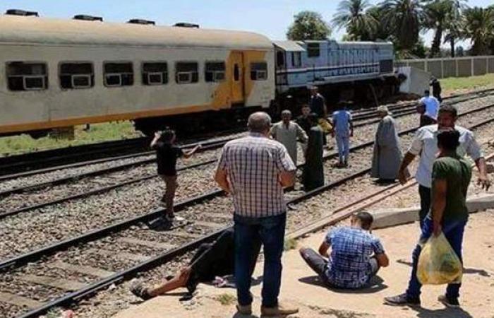 أول فيديو لموقع حادث قطار نجع حمادي