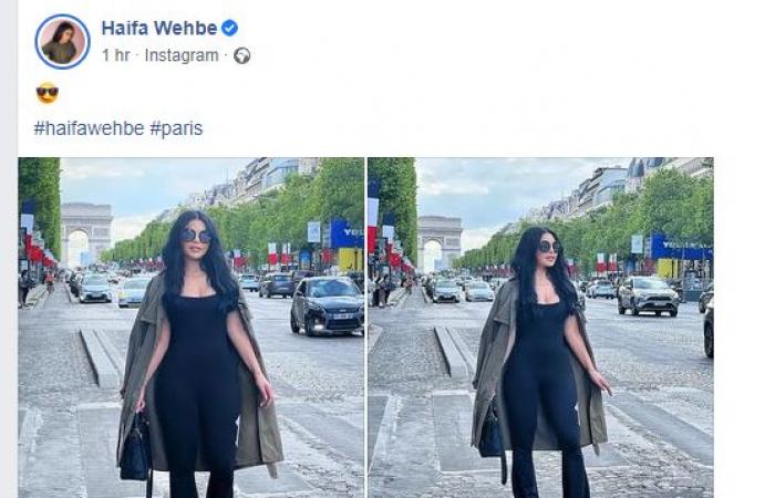 هيفاء وهبى تشارك متابعيها بصور أثناء تواجدها فى باريس