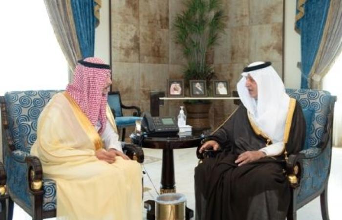 أمير مكة يستقبل محافظ الطائف المُعين ويوجه بمتابعة مشاريع التنمية