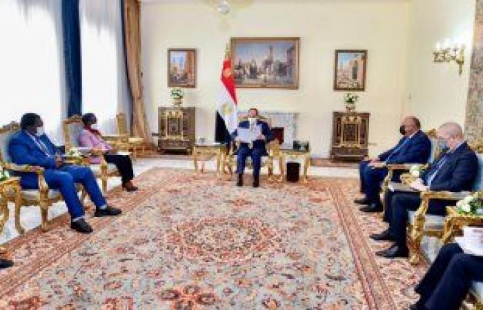 الرئيس السيسى يؤكد اعتزاز مصر بالعلاقات التاريخية المتميزة مع تنزانيا