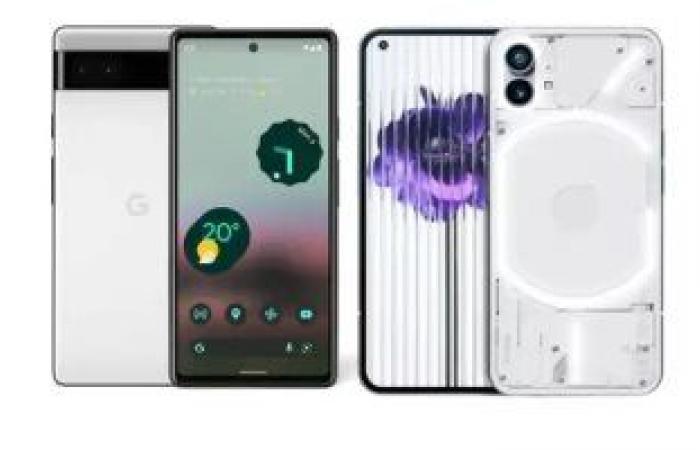 إيه الفرق؟.. أبرز الإختلافات بين هاتفي Google Pixel 6a وNothing Phone