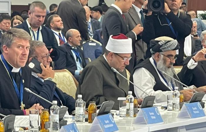 وزير الأوقاف بمؤتمر زعماء الأديان بكازاخستان: لدينا من المشترك الإنسانى