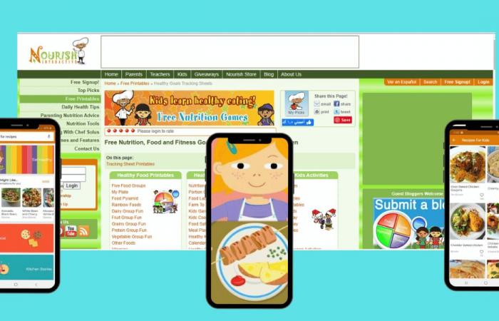 10 تطبيقات ومواقع لتعليم الأطفال أساليب التغذية الصحية