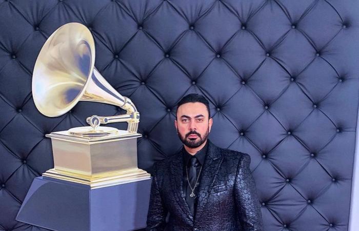 محمد كريم من على ريد كاربت حفل توزيع جوائز الـ Grammy فى دورته الـ65