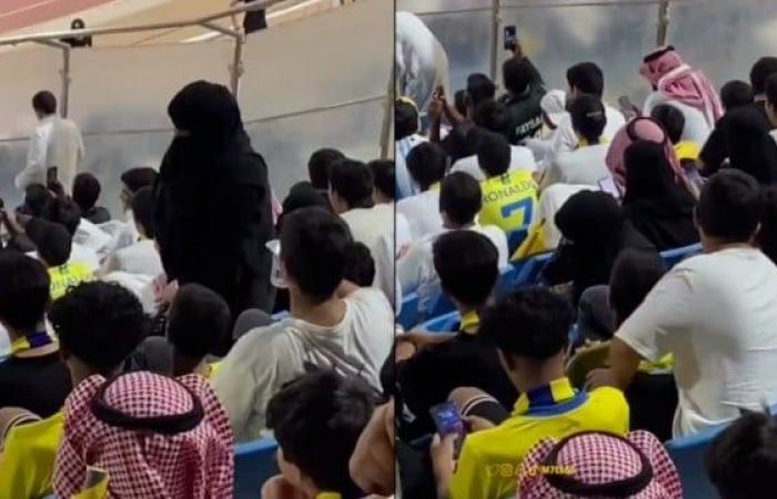 صلاة سيدة بين المشاهدين في الاستاد، تثير غضب جماهير الكرة السعودية (فيديو)الإثنين 18/سبتمبر/2023 - 12:36 م
ثارت سيدة سعودية ردود أفعال واسعة بين جماهير الكرة السعودية، حيث فاجأت السيدة الجماهير بأداءها للصلاة أثناء متابعة أحداث مباراة النصر والرائد السعودي
