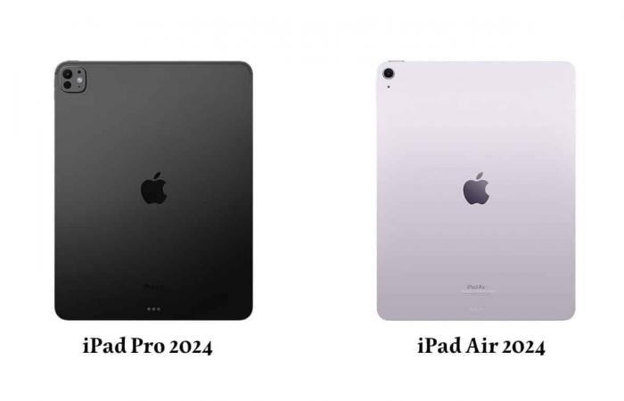 مقارنة بين جهازي iPad Pro 2024 و iPad Air 2024