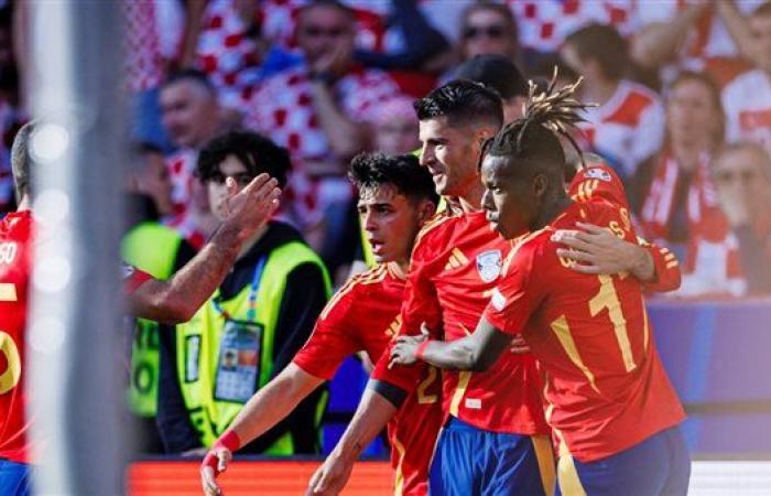 يورو 2024، 4 أرقام تاريخية من فوز إسبانيا على كرواتياالسبت 15/يونيو/2024 - 10:43 م
نجح منتخب إسبانيا، في تسجيل عدة أرقام تاريخية بعد فوزه الكبير على منتخب كرواتيا بنتيجة 3-0، في الجولة الأولى من دور المجموعات بكأس الأمم الأوروبية.