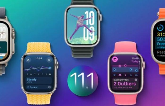 ابل تطلق تحديث watchOS 11.1 لمستخدمي ساعات Apple Watch اليوم