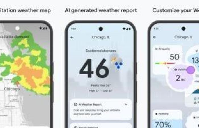 تعرف على تطبيق الطقس المدعوم بالذكاء الاصطناعى من جوجل