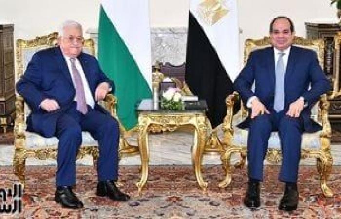 "أبو مازن": الشعب الفلسطيني يدرك ويقدر دور مصر الداعم للقضية