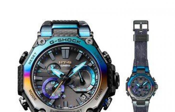 كاسيو تطلق G-SHOCK MTG-B2000YST-1AER “Storm Chaser” بإطار قوس قزح وكربون متعدد الطبقات