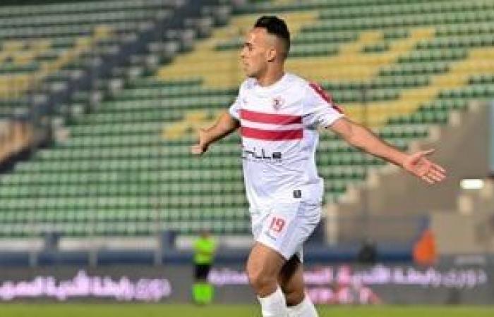 ناصر منسى يسجل هدف تقدم الزمالك أمام سموحة بعد 3 دقائق بخطأ الهانى سليمان