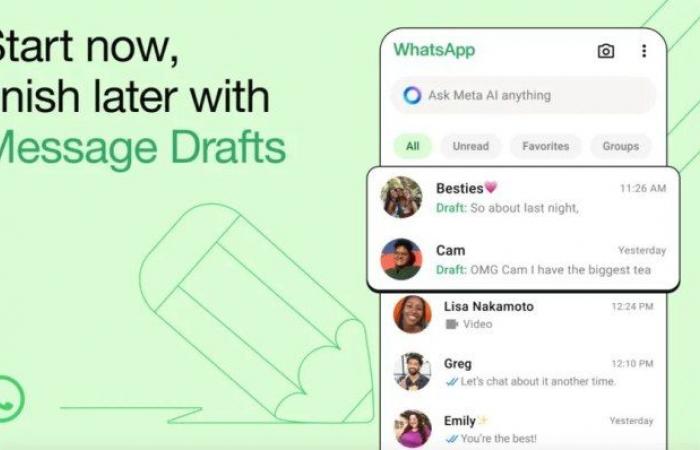 تطبيق WhatsApp يضيف ميزة مسودات الرسائل بدون مزامنة بين الأجهزة