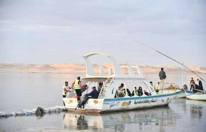 المشاركون في مهرجان الفيوم السينمائي ينظمون حملة لتنظيف شاطئ بحيرة قارون (صور)الخميس 28/نوفمبر/2024 - 01:22 م
نظم المشاركون في مهرجان الفيوم السينمائي الدولي الأول لافلام البيئة والفنون المعاصرة ، حملة نظافة بالساحل الجنوبي الغربي لبحيرة قارون