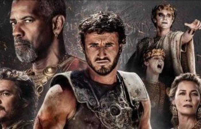 فيلم Gladiator 2 يحقق 14مليون جنيه إيرادات فى شباك التذاكر المصرى