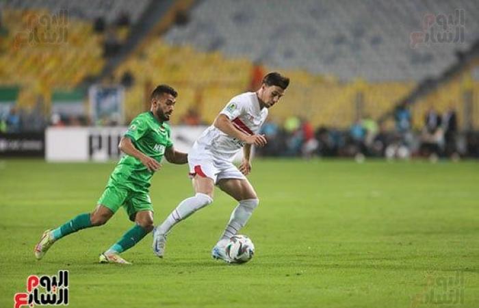 تعادل سلبي بين الزمالك والمصري في أول 15 دقيقة