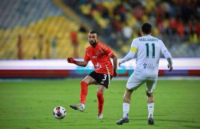 الشوط الأول.. الأهلي يتقدم على المصري بهدف عطية الله في الدوري.. صور