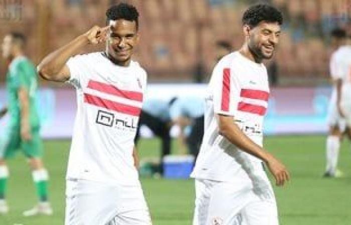 سيف الجزيري على دكة بدلاء الزمالك فى مواجهة الاتحاد السكندري الليلة