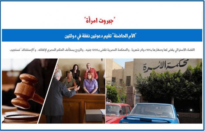 القضاء المصرى يتصدى لإقامة "الأم الحاضنة" دعوى النفقة فى دولتين.. برلماني