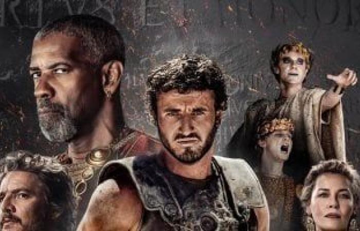 فيلم Gladiator 2 يحقق 458 مليون دولار منذ نوفمبر الماضى