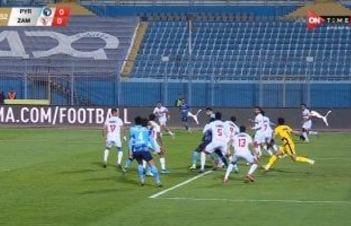 فيستون ماييلي يتقدم لبيراميدز أمام الزمالك في الدقيقة 58