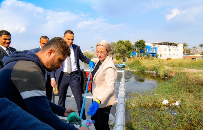 وزيرة البيئة تتفقد موقع مبادرة فيري نايل (Very Nile) بجزيرة قرصاية بنهر النيل