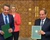 الرئيس السيسى يوقع وثيقة الإعلان السياسى المشترك بين مصر والاتحاد الأوروبى